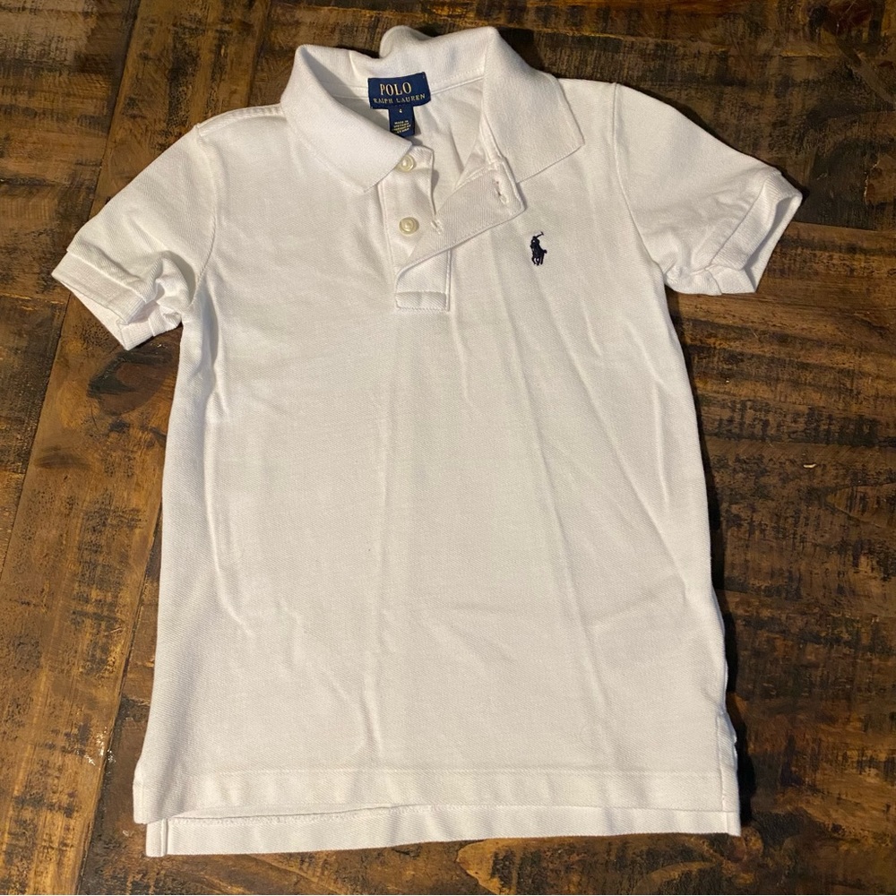 Boys white Polo brand shirt